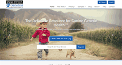 Desktop Screenshot of pawprintgenetics.com